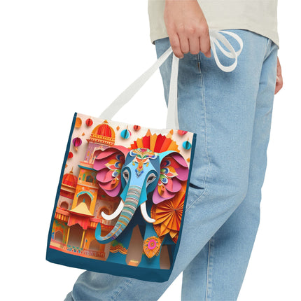 Elephant at an Autumn Festival Tote Bag (AOP)