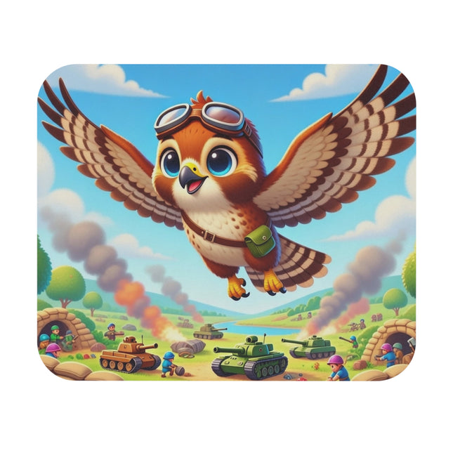 The Red-Tailed Hawk in Battle Mouse Pad – Flight, Courage & High-Flying Adventure