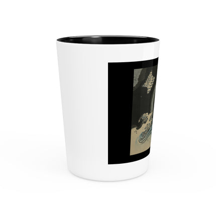 Picture Album Featuring a Dragon by Utagawa Hiroshige Ceramic Shot Glass