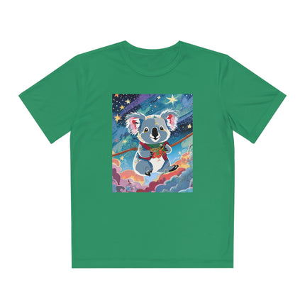 Cute Koala Youth Competitor Tee – Dreamy Skies & Whimsical Wonder