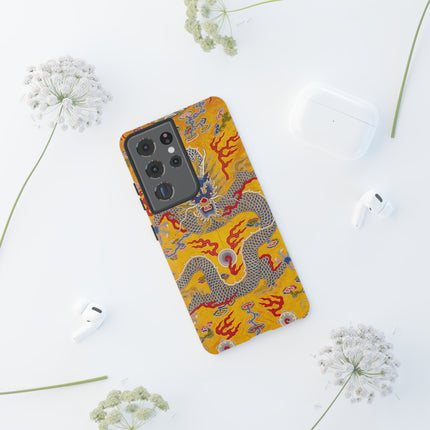 Majestic Dragon Regalia – Imperial 12-Symbol Robe Phone Cases