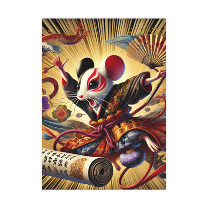Theatrical Mouse on a Mission Postcards (envelopes included) - Bundles of 10, 30, 50 Pieces