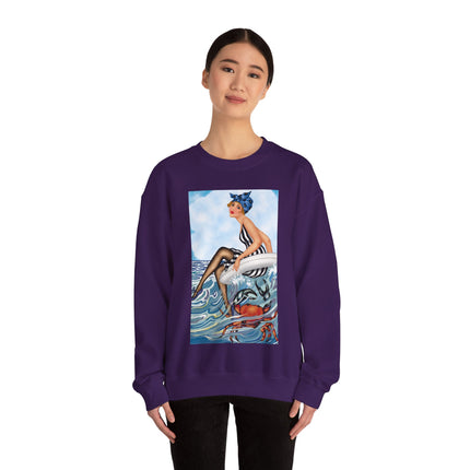 Playful Waves and Fashion Follies Heavy Blend™ Crewneck Sweatshirt