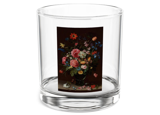 A Bouquet of Flowers by Clara Peeters Rocks Glass, 10oz