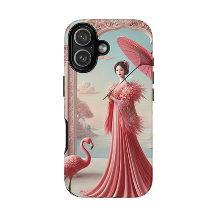 Petals, Porcelain, and Flamingos Phone Cases