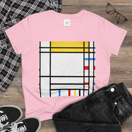 Place de la Concorde by Piet Mondrian Women's Midweight Cotton Tee