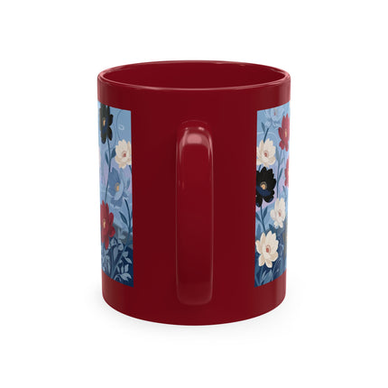 💌🌺 The Lady Of The Scattered Love Letters Ceramic Mug – Art Deco Romantic Elegance
