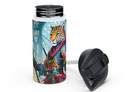 Cyberpunk Leopard Stainless Steel Water Bottle
