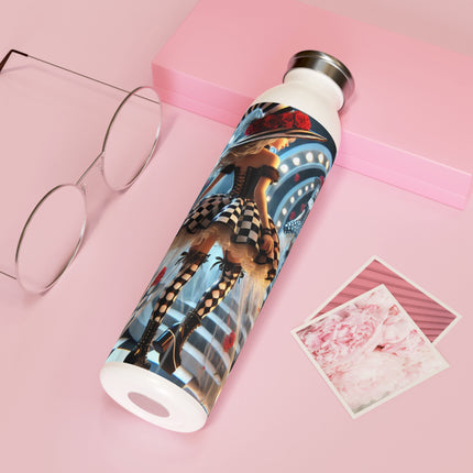 Halloween Witch Through the Mirror Slim Water Bottle