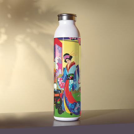 A Timeless Journey by Umberto Brunelleschi Slim Water Bottle