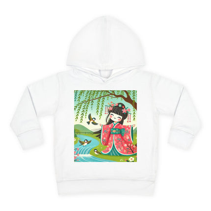 Sparrow Dance Geisha Fairy Toddler Pullover Fleece Hoodie