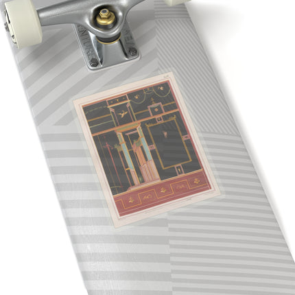 The most beautiful walls in Pompeii Pl.04 by Victor Steeger Kiss-Cut Stickers (4 Sizes)