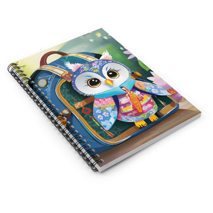 Baby Owl Spiral Notebook - Ruled Line