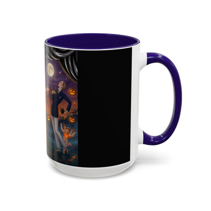 🏹🎃 Cupid's Arrow At Pumpkin Moon Manor Colorful Mug – Romantic Halloween Charm