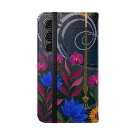 🌙🕯️ The Lady Of The Midnight Garden Flip Case – Art Deco Nocturne