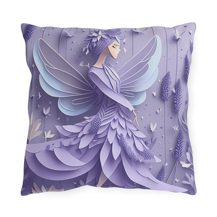 Lavender Fairy Outdoor Pillows