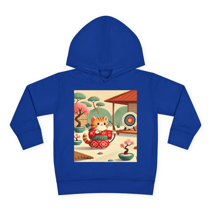 Archer Kitten in the Zen Garden Toddler Pullover Fleece Hoodie