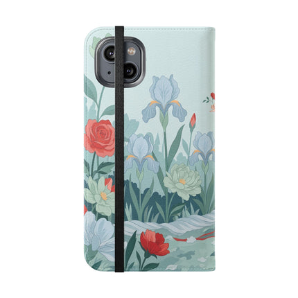 🌹💌 The Secret Rose Garden Courtship Flip Case – Art Deco Floral Romance
