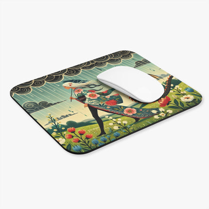 The Dragon Fairy’s Stride Mouse Pad – Grace, Strength & Mythic Adventure