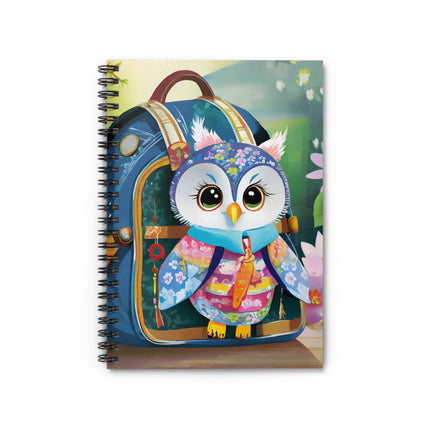 Baby Owl Spiral Notebook - Ruled Line