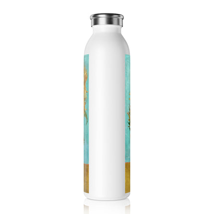Vase with Twelve Sunflowers by Vincent Van Gogh Slim Water Bottle