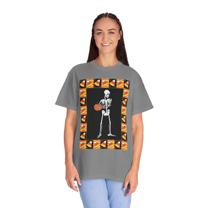 Candy Corn Skeleton Unisex Garment-Dyed T-shirt