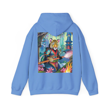 Cyberpunk Leopard – Heavy Blend™ Hooded Sweatshirt