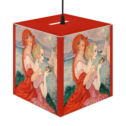 Sur la Route d'Anacapri by Gerda Wegener Light Cube Lamp