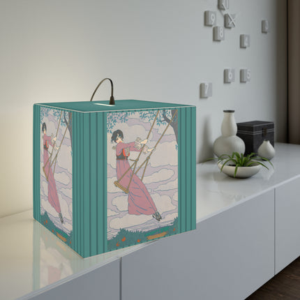 La balançoire by Georges Lepape Light Cube Lamp