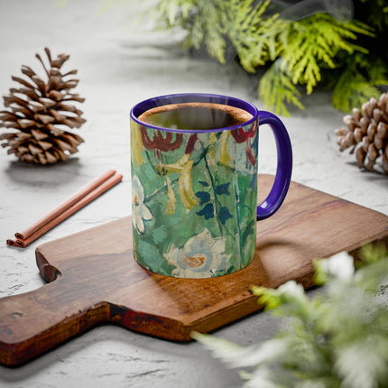 Flowers by August Babberger Colorful Mugs (11oz, 15oz)