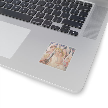 Madonna with Child surrounded by musical angels by Gerda Wegener Kiss-Cut Stickers (4 Sizes)