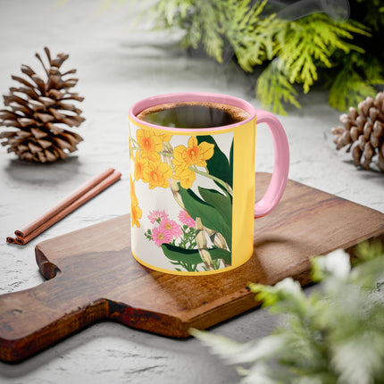 Golden Bow Orchid by Tanigami Kônan Colorful Mugs (11oz, 15oz)