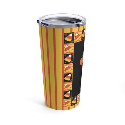 Candy Corn Skeleton Tumbler 20oz