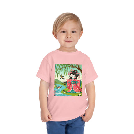 Sparrow Dance Geisha Fairy Toddler Short Sleeve Tee