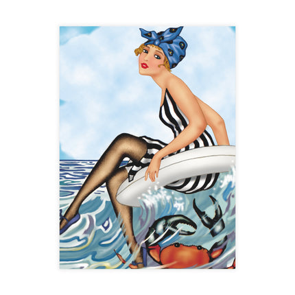 Playful Waves and Fashion Follies Postcard Bundles (envelopes included)