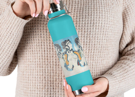 Reproduction of Ladies in Blue by Emile Gilliéron Copper Vacuum Insulated Bottle, 22oz