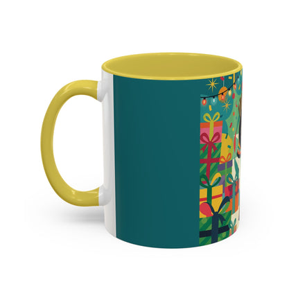 🎄✨ The Lady Of The Christmas Ornament Colorful Mug – Art Deco Holiday Fantasy