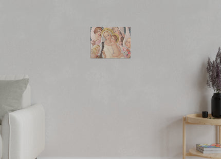 Madonna with Child surrounded by musical angels by Gerda Wegener Matte Canvas, Stretched, 0.75"