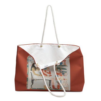 Djehuty and his Mother Receiving Offerings, Tomb of Djehuty by Nina de Garis Davies Weekender Bag