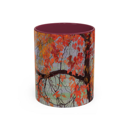 Autumn leaves by Edward Okuń Colorful Mugs (11oz, 15oz)