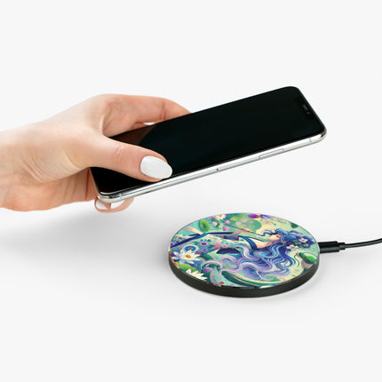 Fairy of the Koi Pond Wireless Charger – Mystical Harmony & Pond Enchantment