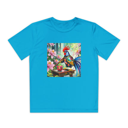 Cyberpunk Rooster Youth Competitor Tee