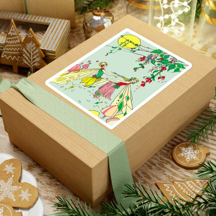 Moonlit Dance of Enchanting Fairies Kiss-Cut Stickers (4 Sizes)