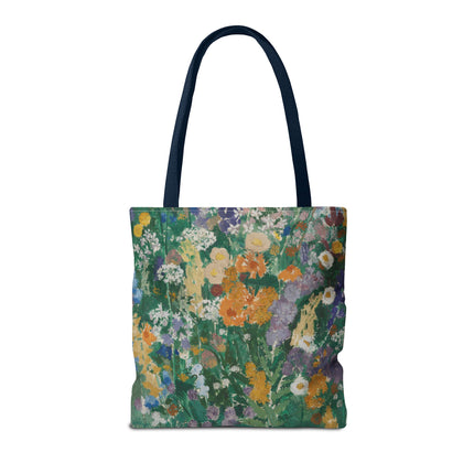 Flowers on the Mountain by August Babberger Tote Bag (AOP)