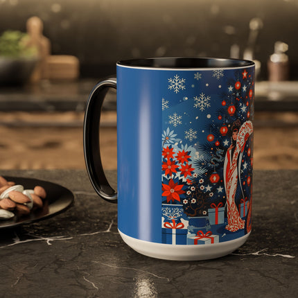 🎋❄️ The Winter Lantern Celebration Colorful Mug – Elegant Asian Christmas Fantasy