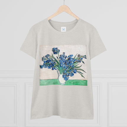 Irises by Van Gogh Women's Midweight Cotton Tee