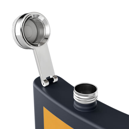 Falcon Mistress Stainless Steel Flask – Art Deco Majesty & Mythic Freedom