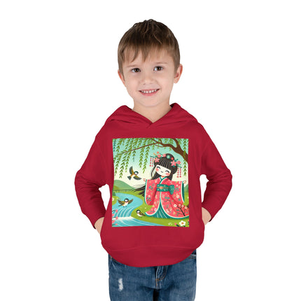 Sparrow Dance Geisha Fairy Toddler Pullover Fleece Hoodie