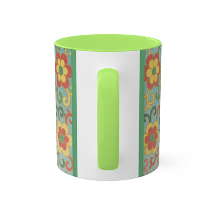Examples of Chinese Ornament, Pl.09 by Owen Jones Colorful Mugs, 11oz