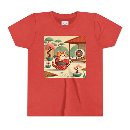 Archer Kitten in the Zen Garden Youth Short Sleeve Tee